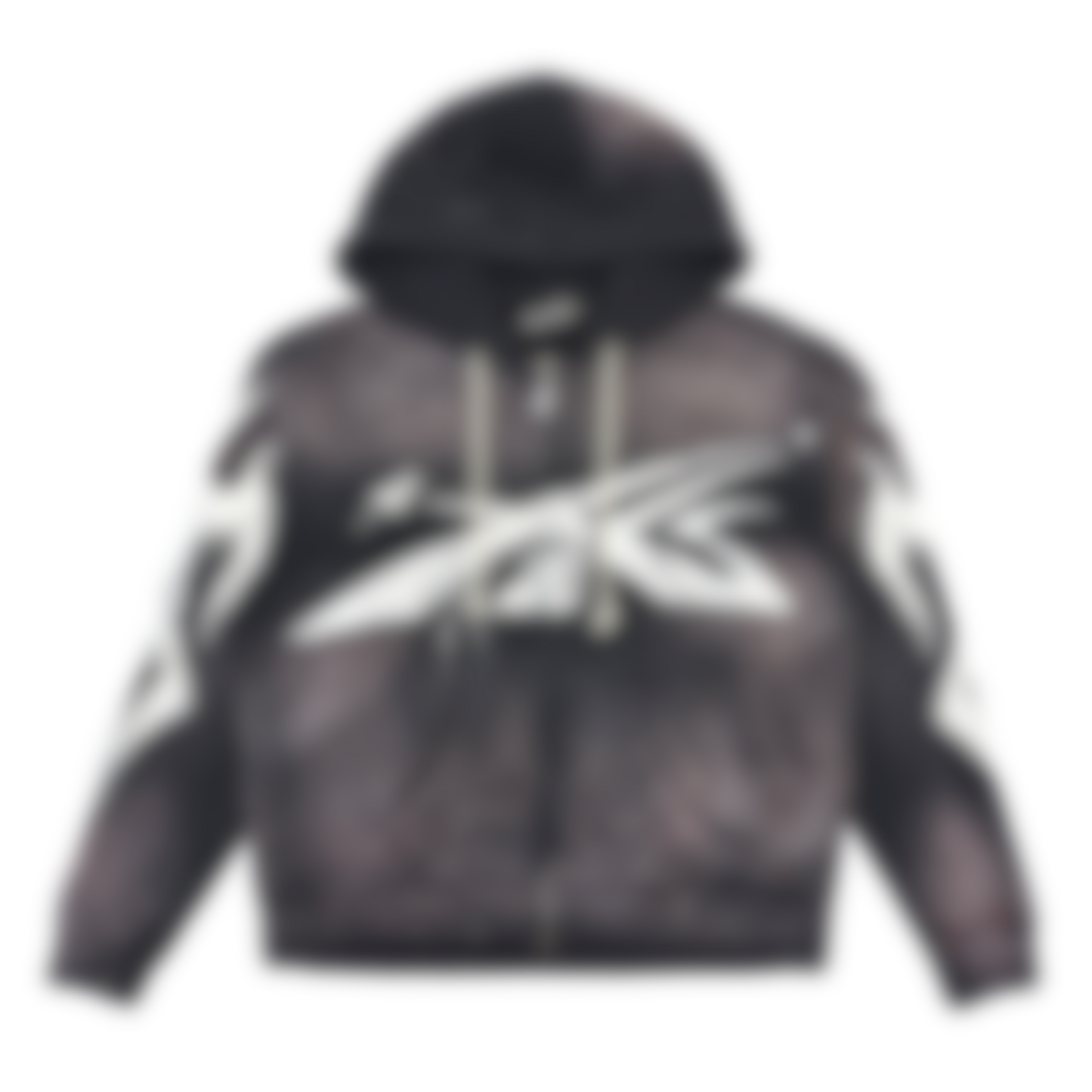 ECLAIRA STAR SPLATTER ZIP HOODIE – BLACK