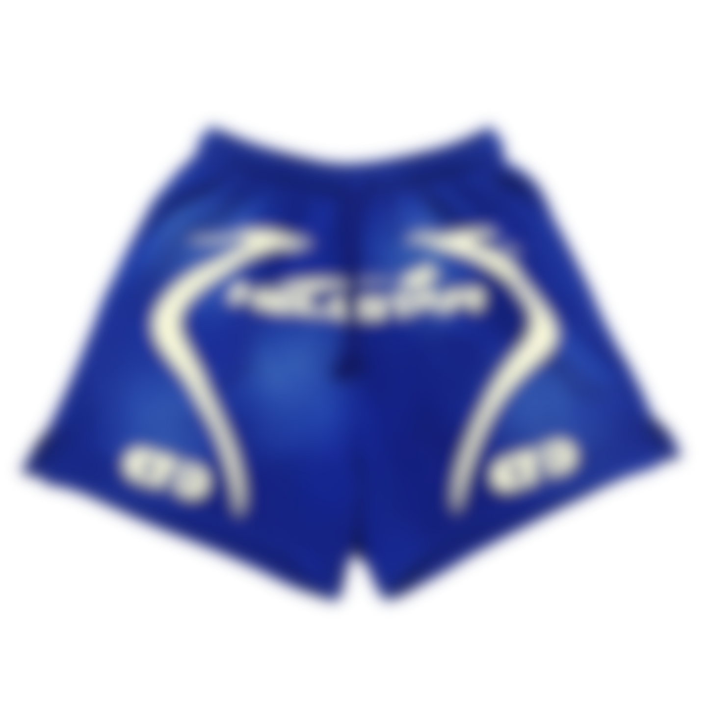 ECLAIRA CURVED GRAPHIC SHORTS – ROYAL BLUE