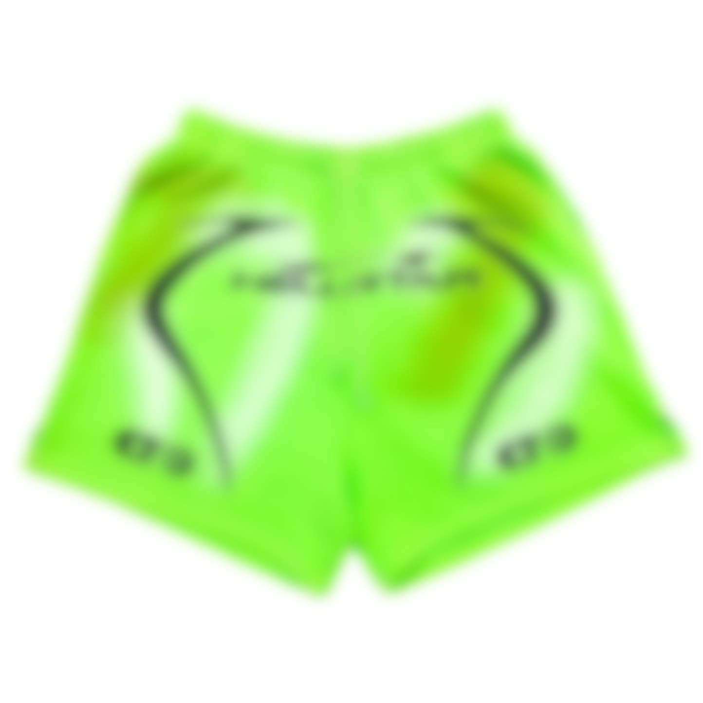 ECLAIRA ARC LOGO SHORTS – NEON GREEN