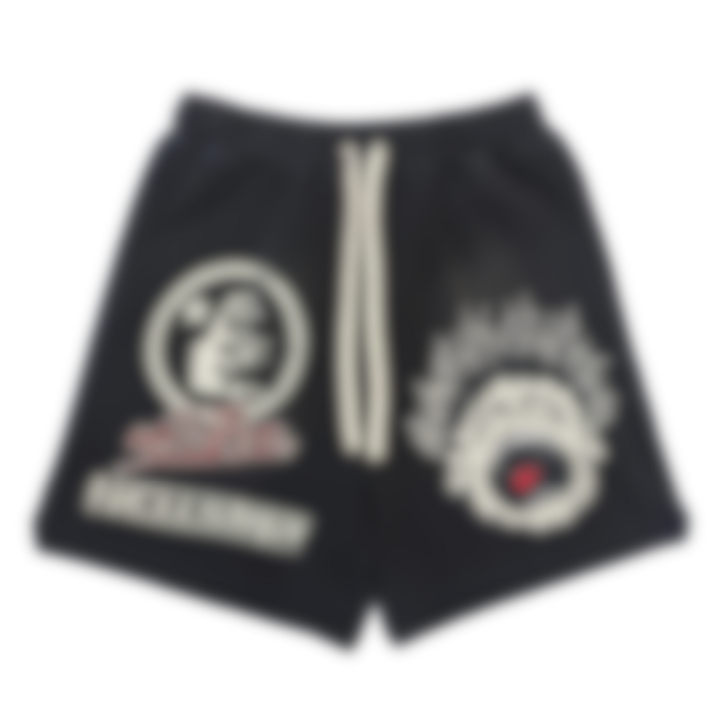 ECLAIRA EMBLEM GRAPHIC SHORTS – BLACK