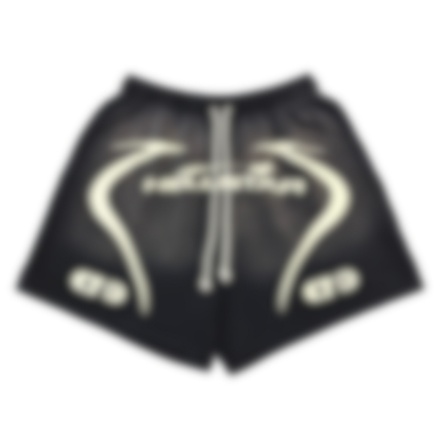 ECLAIRA CURVE GRAPHIC SHORTS – BLACK