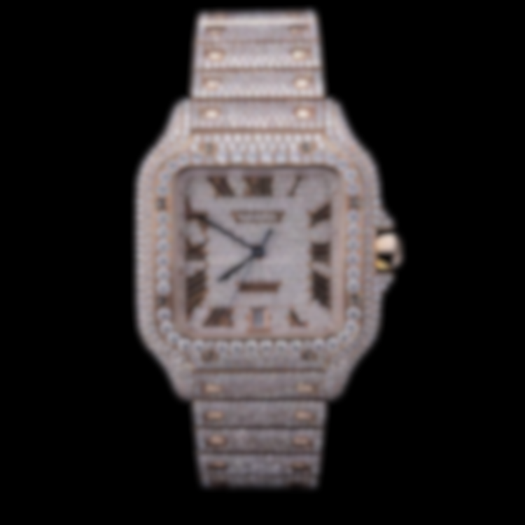 ECLAIRA Bustdown Series VII – Rose Gold Square Moissanite Edition