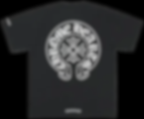 ECLAIRA Hearts Horseshoe Pocket Tee — Black