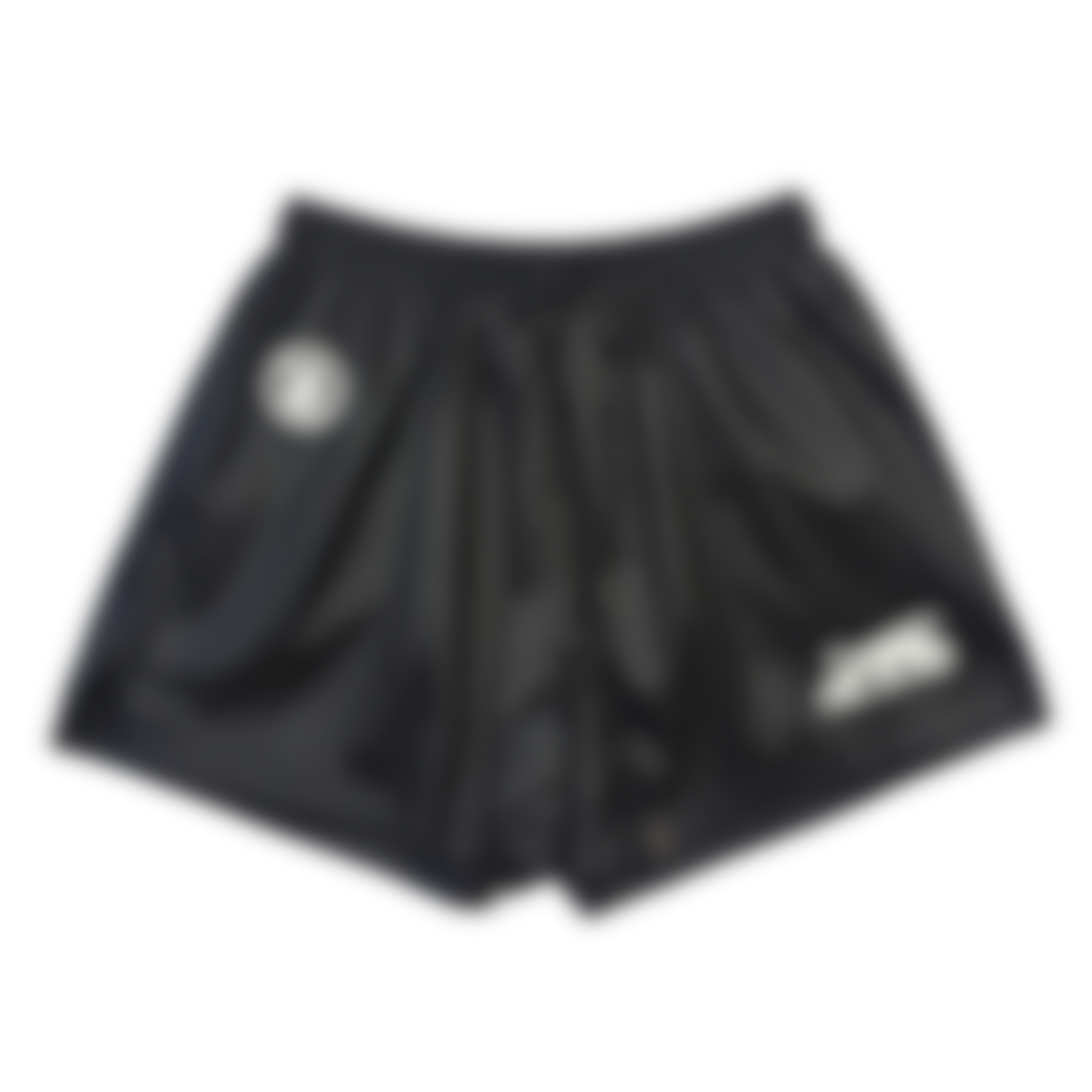 ECLAIRA MINIMAL EMBLEM SHORTS – BLACK