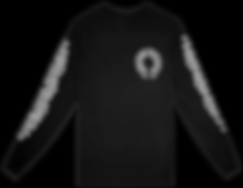 ECLAIRA Hearts Waffle Thermal Tee — Black