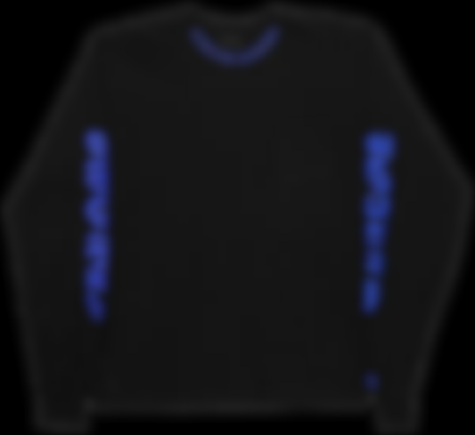 ECLAIRA Hearts Neck Logo Long-Sleeve — Black/Dark Blue