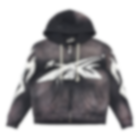 ECLAIRA STAR SPLATTER ZIP HOODIE – BLACK