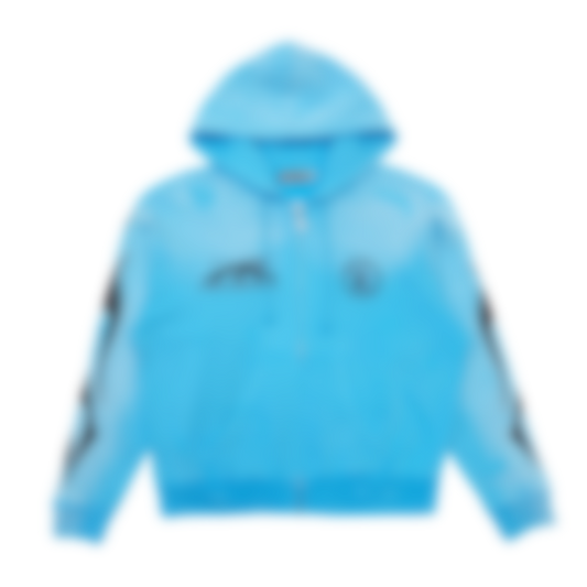 ECLAIRA STAR ZIP FLAME HOODIE – SKY BLUE