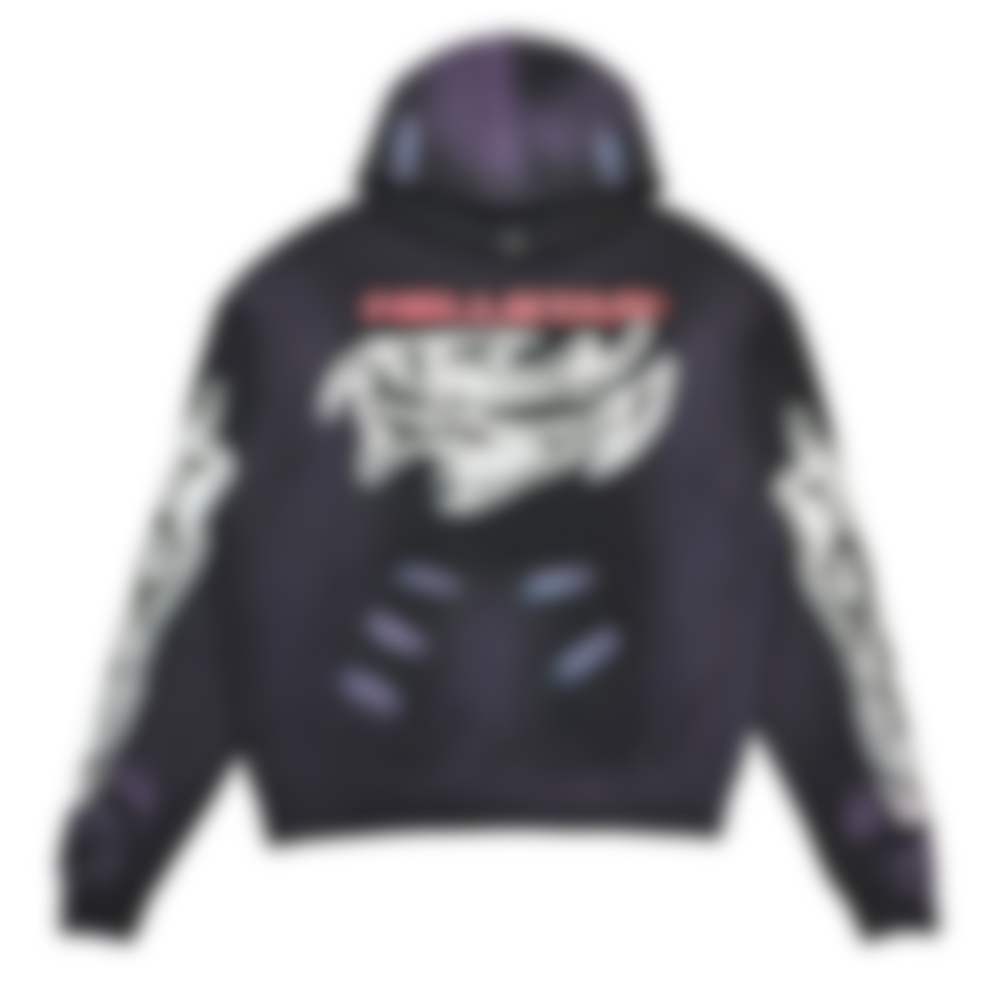 ECLAIRA STAR HOODIE – BLACK / PURPLE