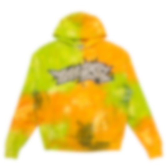ECLAIRA STAR TIE-DYE HOODIE – NEON CITRUS