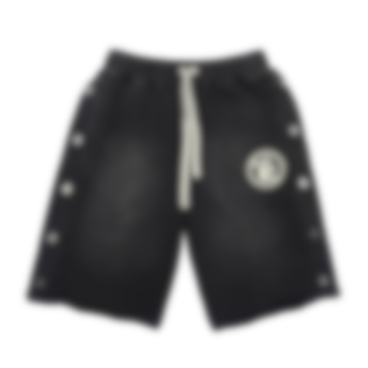 ECLAIRA STUD DETAIL SHORTS – BLACK