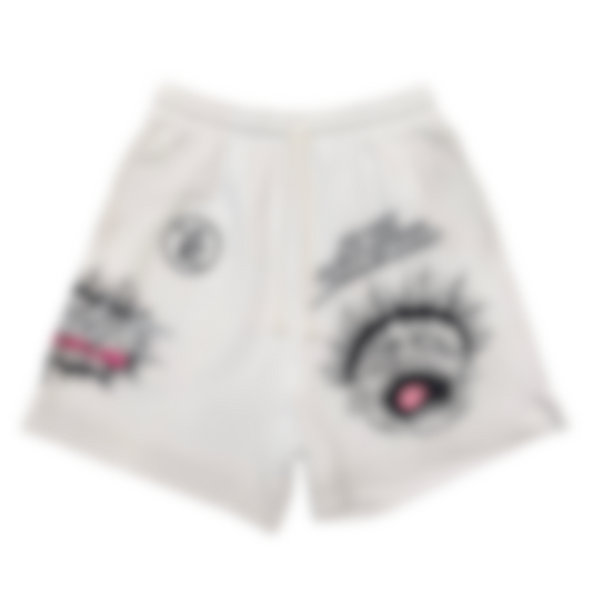 ECLAIRA SYMBOL GRAPHIC SHORTS – CREAM