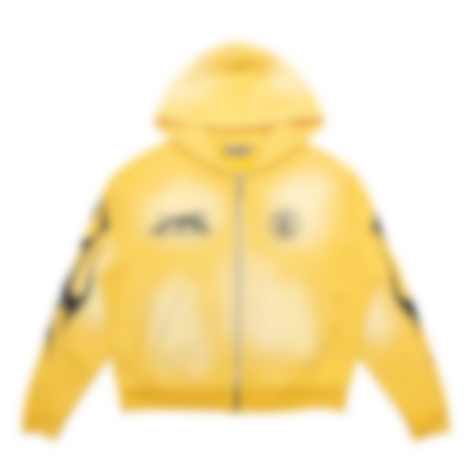 ECLAIRA STAR FLAME ZIP HOODIE – YELLOW