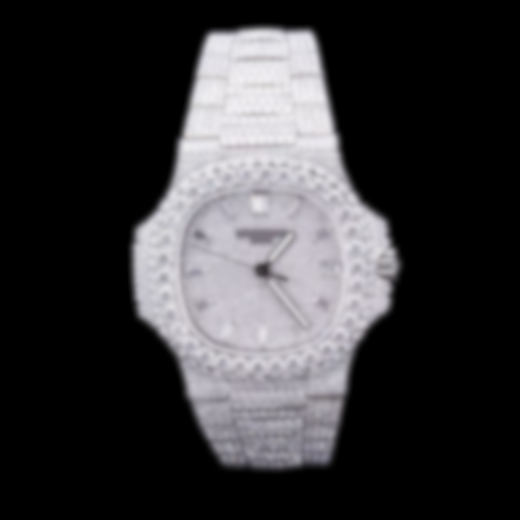 ECLAIRA Bustdown Series XI – Silver Nautilus Moissanite Edition