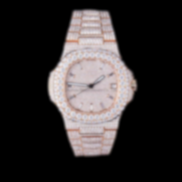 ECLAIRA Bustdown Series X – Rose Gold Nautilus Moissanite Edition