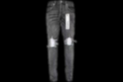 ECLAIRA Purple Dirty Blowout Denim — Grey