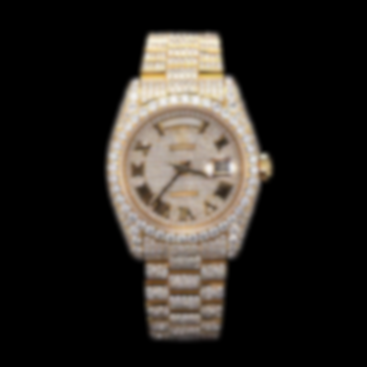 ECLAIRA Bustdown Series XIV – Full Gold Moissanite Edition