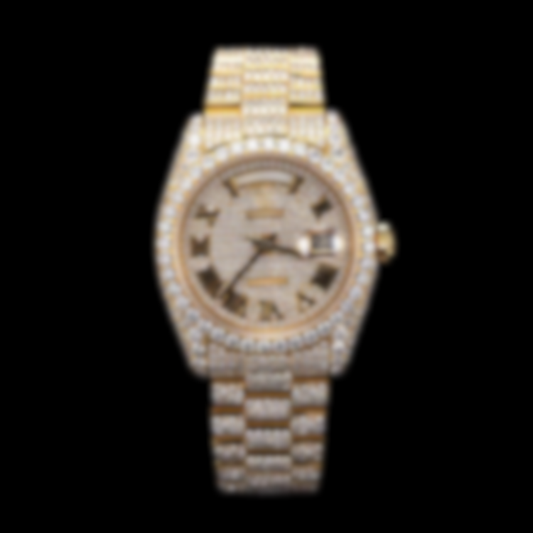 ECLAIRA Bustdown Series XIV – Full Gold Moissanite Edition