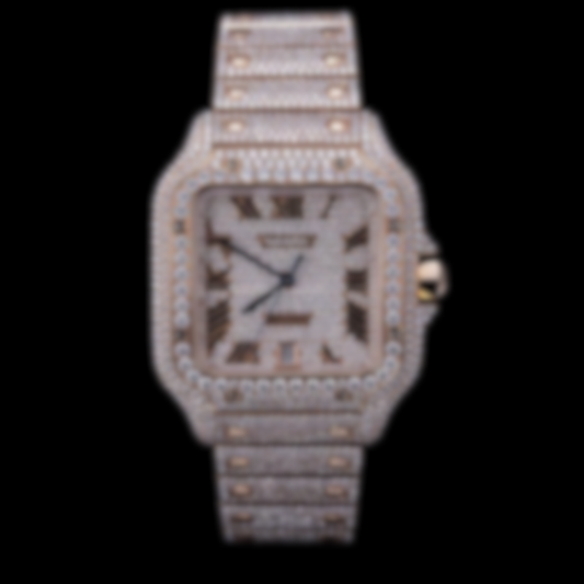 ECLAIRA Bustdown Series VII – Rose Gold Square Moissanite Edition