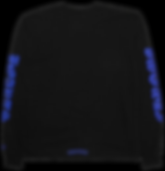 ECLAIRA Hearts Neck Logo Long-Sleeve — Black/Dark Blue