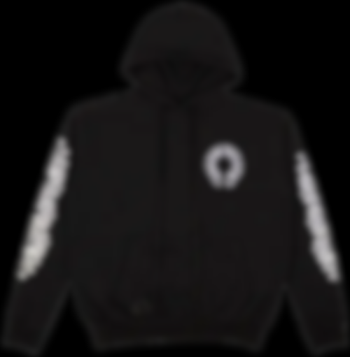 ECLAIRA Hearts Horseshoe Hoodie — Black