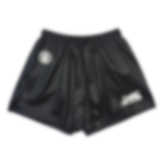 ECLAIRA MINIMAL EMBLEM SHORTS – BLACK